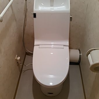 マンションリフォーム用『アメージュ シャワートイレ』床上排水155タイプへリフォーム　札幌市
