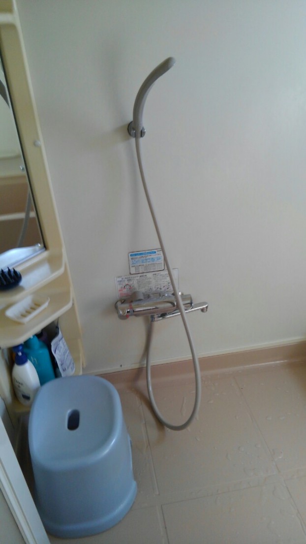 三栄水栓のバスルーム用サーモシャワー混合栓