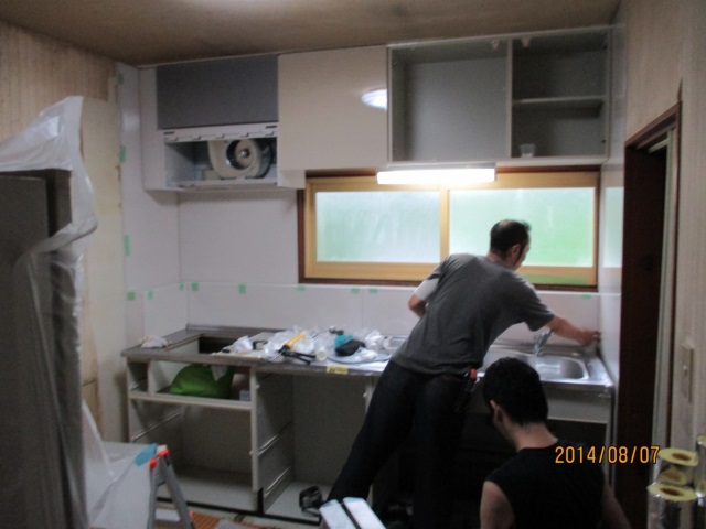 キッチン施工