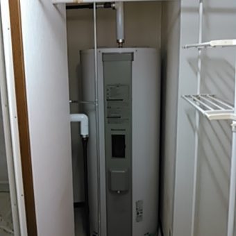 丸型370Ｌ給湯専用電気温水器交換工事　札幌市マンション