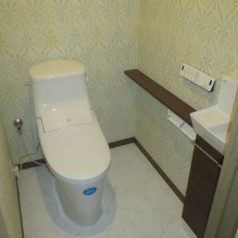 １００年クリーンのアクアセラミックでずっとキレイなトイレの事例！札幌市