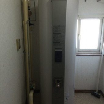 丸型電気温水器交換工事　妹背牛町