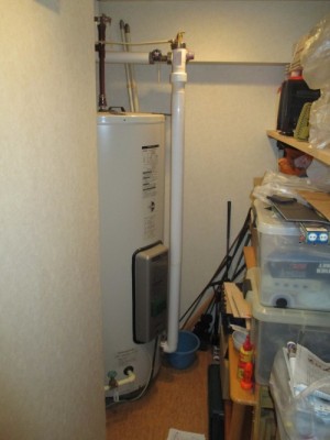 施工前電気温水器