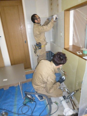 キッチン解体