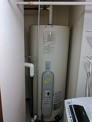 施工前電気温水器