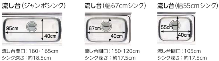 オンライン限定商品】 LIXIL リクシル セクショナルキッチン エクシィ 流し台 3段引出し HR2S-105AT 間口105cm 点検口付 HR2 シリーズ メーカー直送