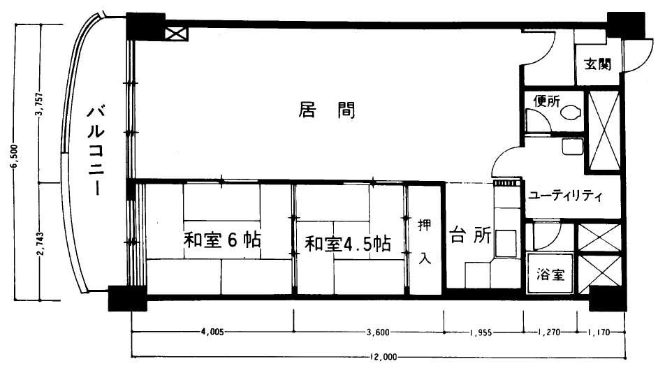 0施工前平面図