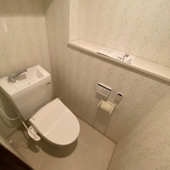 １日のコンディションチェックは快適なタカラのトイレ『ティモニＦ』シリーズとともに！札幌市マンション