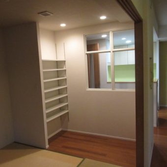 和室押入れを大改造、室内（ＦＩＸ）窓取付けで空間にアクセントと広がりを！札幌市マンション