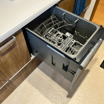 クリナップＳＫ『ラクエラ』に食器洗い乾燥機新規設置リフォーム施工事例！札幌市マンション