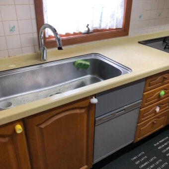 システムキッチン食器洗い乾燥機・水栓（蛇口）・レンジフード交換でリフレッシュ！札幌市戸建