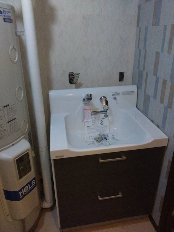 3施工中洗面