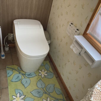 パナソニック全自動お掃除トイレ『アラウーノ』、タンクレスで超スッキリ空間!千歳市戸建