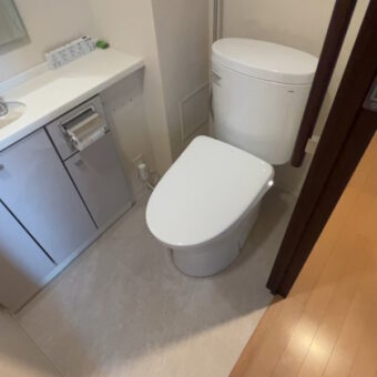 すっきりデザインで洗練されたレストルームを演出!札幌市マンション