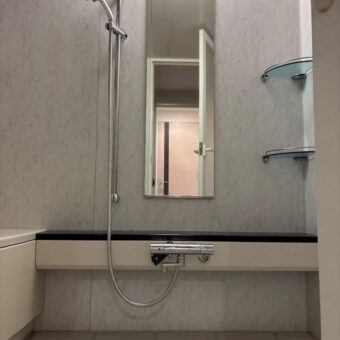 三栄水栓製浴室水栓（サーモシャワー混合栓）交換リフォーム工事！札幌市マンション