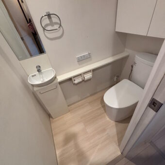 TOTO組み合わせ便器『ピュアレストEX』+WL『アプリコットF1A』ですっきりリフレッシュ!札幌市マンション