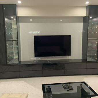 「こんなの欲しかった!」を実現した、こだわりのオーダーテレビボード新規設置!札幌市マンション