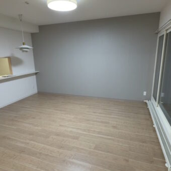 パナソニックフローリング『ベリティスフロア／ダブルコート直貼45』でキレイが長持ちする快適居室空間へ！札幌市マンション