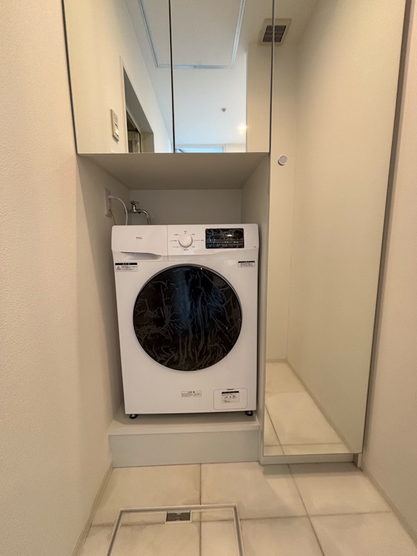 3施工後洗濯機置き台
